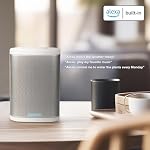 Upgraded Concert Wi-Fi Bluetooth Smart Hi-Fi Speaker with Alexa Built-in, 6 Drivers, 50W, Multiroom Music System, Voice Control, Support Airplay 2, Spotify and More Streaming (White) - Image 2