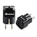 Neuftech 2 X 4.8mm Enchufe Universal Viaje Adaptador para UK, USA, EU,...
