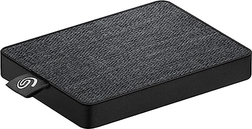Seagate One Touch SSD, 500GB, SSD Esterno, Nero, USB 3.0, PC e Mac, 4 Mesi di Piano Fotografia Creative Cloud Adobe e 3 Anni Rescue Services (STJE500400)