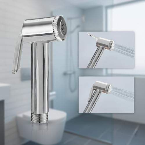 Image of Amazon Basics Health Faucet Gun Only - Premium ABS Plastic Jet Spray for Toilet | Durable Bathroom Bidet Spray Head Pack of 1