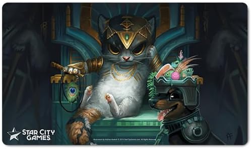 Creature Collection Tasipurr, The Golden Fang Gaming Playmat for MTG/TCG - 24x14 Inch Rubber