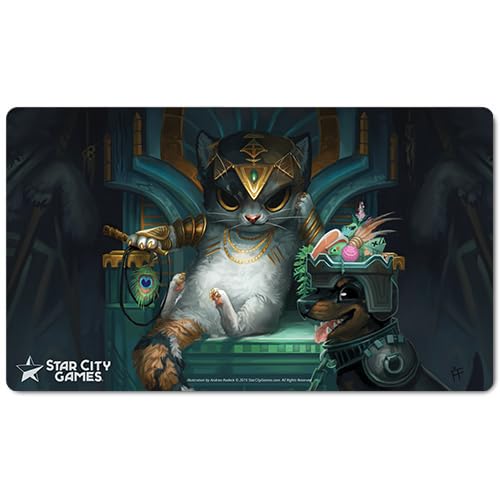 タシグル プレイマット 猫 mtg SCG STAR CITY GAMES Creature Collection Tasipurr, The Golden Fang Gaming Playmat for