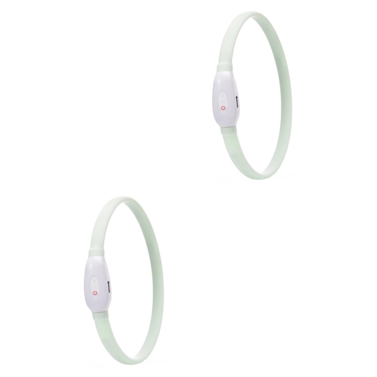 POPETPOP 2juegos Collar Led para Perros y Resistente Carga USB Collar Brillante para Mascotas para Paseos Nocturnos