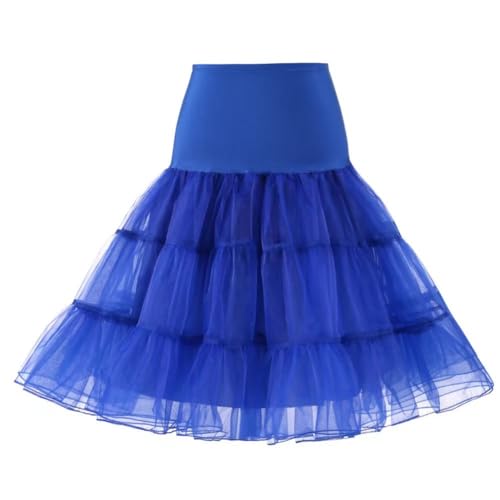 Jupe en tulle bleu marine AteecO S : jupon crinoline élégant