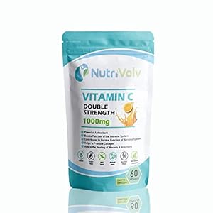 Vitamin C 1000mg Double Strength Antioxidant & Immune Support – Healthy Skin & Joints – Bioflavonoids Supplement | 60 Capsules