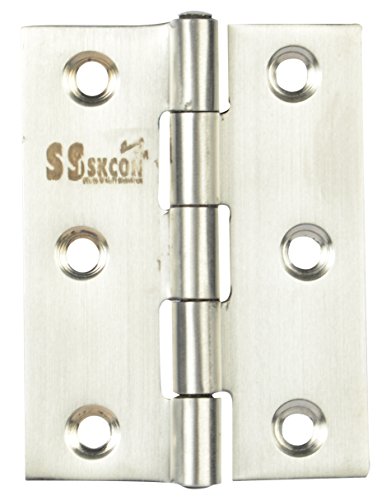 ssiskcon 2.5" Inch X 16 Gauge 1.7mm Thick/Pack of 30 Stainless Steel Door Window Butt Hinges Premium Lubrication Soft & Easy Movement Riveted Head Lifetime Durability Satin Matt Finish (B076GXNMZX) Amazon Price History, Amazon Price Tracker