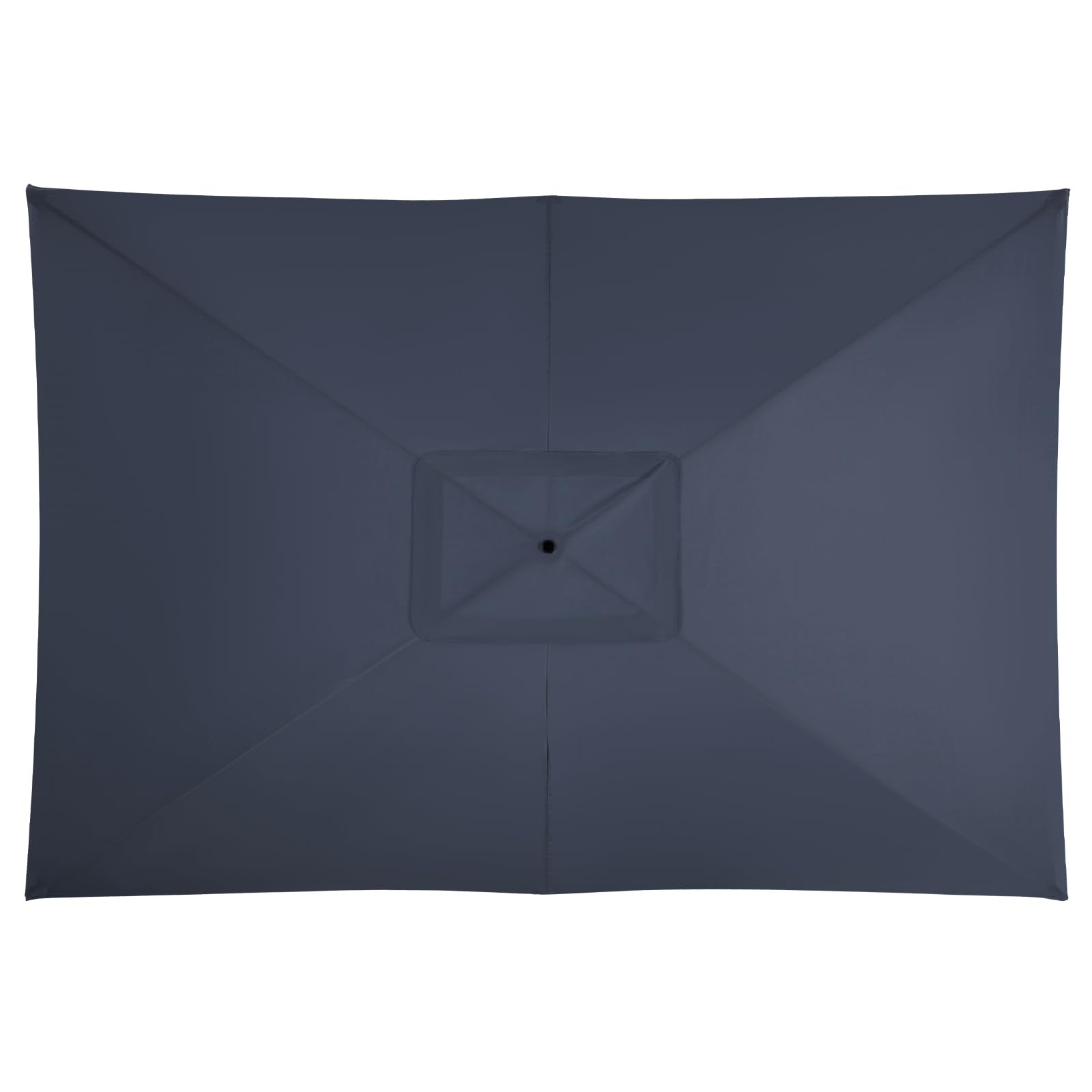 YOUGE OUTDOOR Parasol Replacement Canopy 2X3 Meter for 6 Ribs Patio Umbrella, Waterproof Polyester and UV Protection, Garden Parasol Fabric,Garden Umbrella Cloth (Grey)