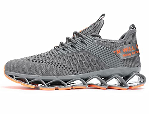 Image of Chopben Men's Running Shoes Blade Non Slip Fashion Sneakers Breathable Mesh Soft Sole Casual Athletic Walking Shoes