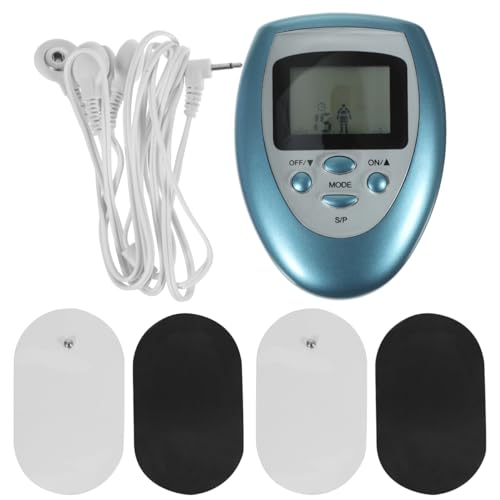 Masajeador PortáTil De Cintura Con 8 Modos TerapéUticos Para Alivio Muscular Y ReduccióN De Fatiga Con 4 Almohadillas Autoadhesivas VersáTil Para Cuello Hombros Y Pies