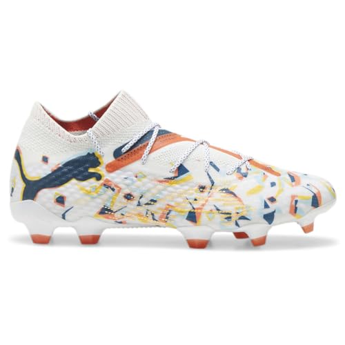 PUMA Mens Future 7 Ultimate Creativity Firm GroundAg Soccer Cleats - Blue, White