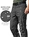 PIDO YOGA Men's Stretch Tactical Pants Waterproof Ripstop Fabric Cargo Pants Lightweight Casual Hiking Outdoor Work Pants (No Belt),Dark Gray