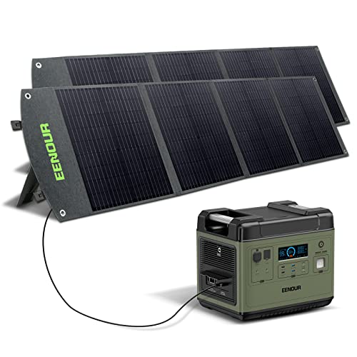 EENOUR ポータブル電源 P2001PLUS ソーラーパネル120W付き Amazon.co.jp: EENOUR ポータブル電源 P2001 ソーラーパネル120W