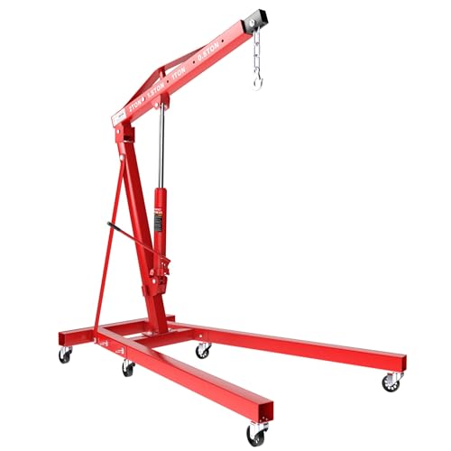 CRUIZER Grúa hidráulica plegable grúa taller elevación motores carga máx. 2000 kg