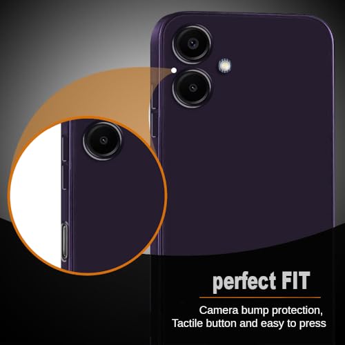 Image of Back Cover for Samsung Galaxy A06 4G / A06 5G | Full Camera Protection | Premium Liquid Silicon Case | Flexible Bumper Case for Samsung Galaxy A06 4G / A06 5G (Maroon Red)