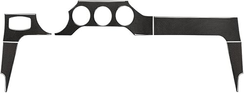 Miniatura 10 de Adhesivo de fibra de carbono para manija de puerta interior para Ford Mustang GT 2015 2016 2017 2018 2019 2020 (4 unidades)