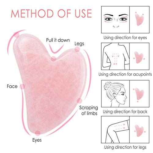 Gua Sha Massagem Cuidados com a Pele Ferramentas Massagem Cuidados com a Pele e Antienvelhecimento C