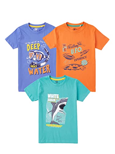 Image of CuB McPAWS be curious Boy's Graphic Regular Fit T-Shirt