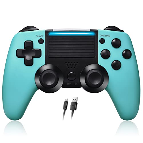 Mando Para PS-4,Con Control Remoto de Juego de Doble vibración - 600 mAh, somatosensorial de 6 Ejes, Joystick de Control inalámbrico Para PS-4 / Pro/Slim/PC, Audio