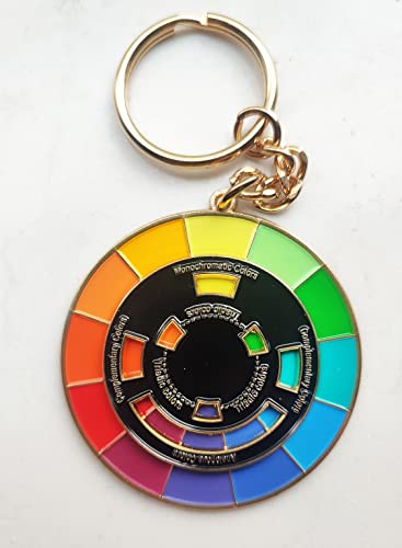 Image of Creative Color Wheel Enamel pin, The Spinning Wheel Moves Nicely，Color Wheel Brooch