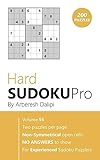 Hard Sudoku Pro: Book for Experienced Puzzlers (200 puzzles) Vol. 55