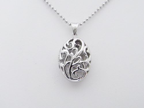 Amazon オールジュエリー Alljewelry ロケットペンダント ペンダント トップ プラチナ小判型 両面アラベスク 4456 Ptr ネックレス 通販