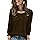 WIHOLL Chocolate Brown Fall Clothes Fall Fashion Must Haves Womens Tops Long Sleeve Shirts for Women Oversized Sweaters School Outfits Tops for Teachers Winter Clothing for Women Travel Vacation