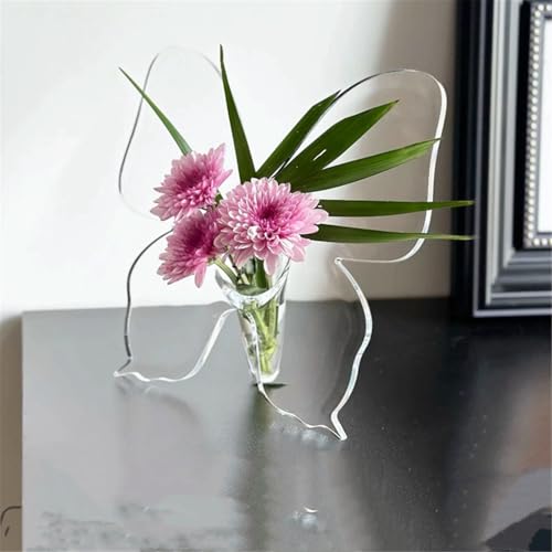Vase acrylique papillon pour centres de table de mariage élégants - 5