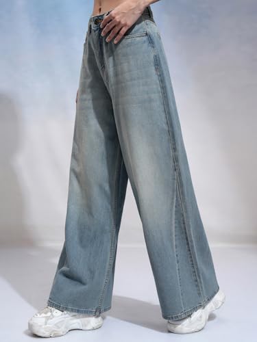 Image of Tokyo Talkies Women Cotton Baggy Jeans | Machine wash
