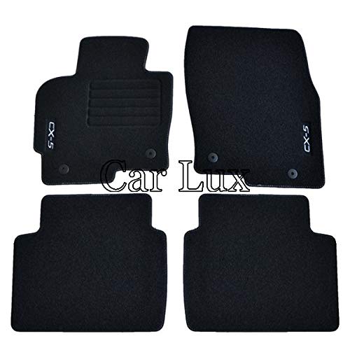 Car Lux AR11609 - Mazda CX-5 Alfombras Alfombrillas a Medida para Mazda CX-5 CX5 Edition Velour Desde 2012-