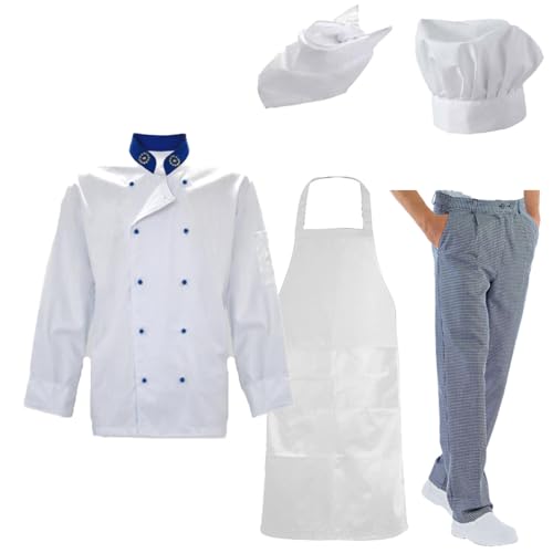 Fratelliditalia Komplettes Set für Küche und Küche – Abiti Lavoro Chef Gastronomie Pub Sala Jacke, L