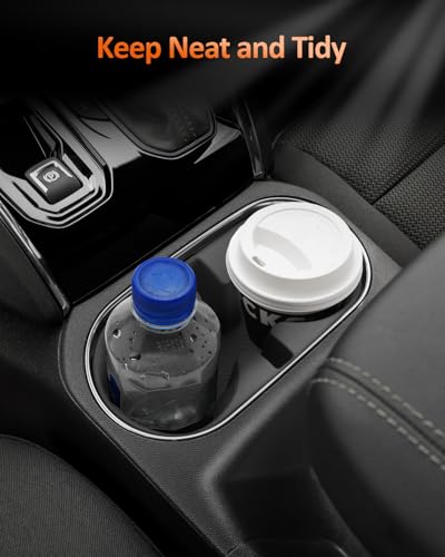 Image of CDEFG for 2023-2025 2026 GMC Canyon / 2023-2026 Chevy Colorado Center Console Cup Holder Organizer Insert TPE Accessories- Fits Canyon /Colorado