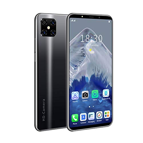 Handy Ohne Vertrag Günstig Smartphone 5.7'' Handy Ohne Vertrag Android 10 16MP Quad-Kamera Dual-SIM 4800Mah-Akku OTG Gesichtsentsperrung +