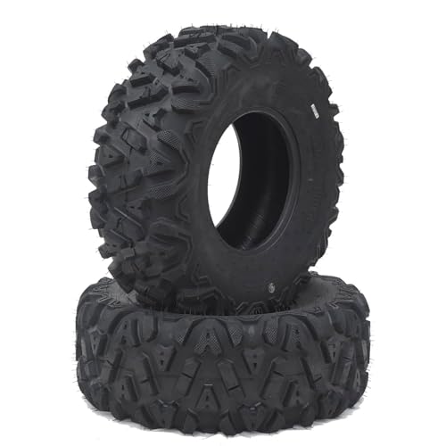 27x10-12 ATV Tires All Terrain 6PR 27x10x12 ATV UTV Trail Mud Sand Off-Road Tires (Pack of 2 Tubeless)