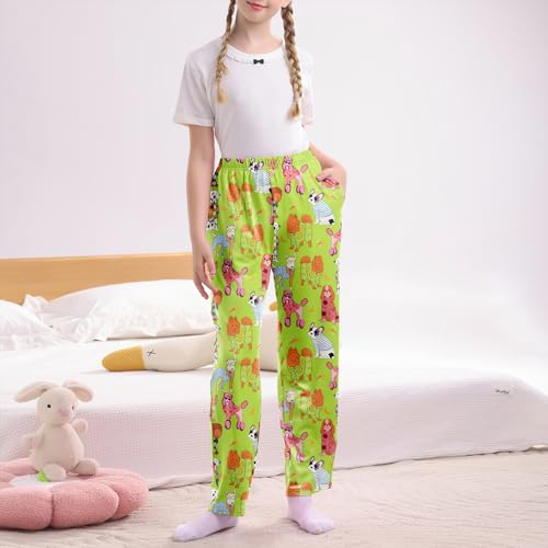 American Trends Girls Pajama Pants Cute Print Pj Pants for Girls Kids Soft PJ Bottoms Lounge Pjs Sleepwear with Pockets2