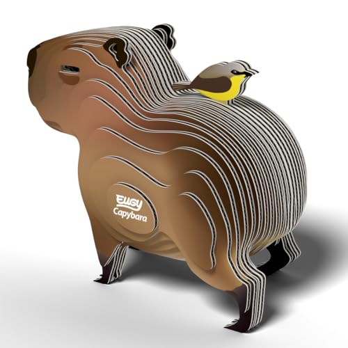 Puzzle 3D Capybara carton recyclé : idée cadeau originale de 6 à 99 ans - 8