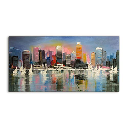 Acryl photo de qualite superieure 120x60cm avec impression haute definition paysage urbain