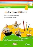 Jeder lernt Gitarre - mit Orff-Instrumenten und Boomwhackers: JelGi-Liederbuch für allgemein bildende Schulen. Gitarre. Lehrbuch.