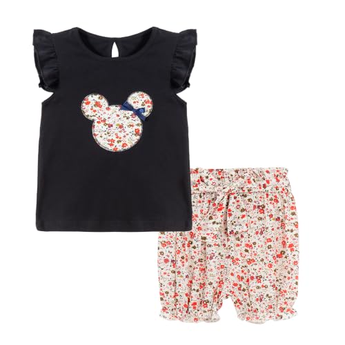 Image of Mud Kingdom Girls Outfits Cute Cartoon Polka Dots Summer Holiday Clothes Sets