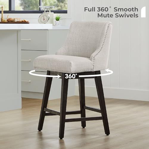 CHITA Counter Height Swivel Barstools, FSC Certified 26