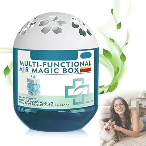 Purificación de aire interior para eliminar el polvo, caja mágica para eliminar el polvo en interiores, interior Air Purification Dust Removal Magic Box, frescura duradera para áreas de mascotas | Ya disponible en tu tienda friki favorita! En mundofriki.es!