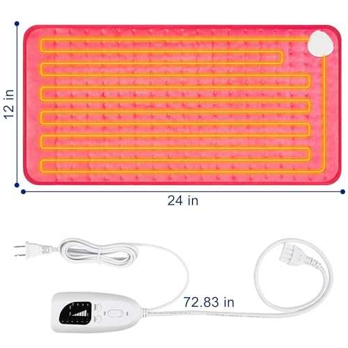 Image of Electric Heating pad for Back Neck Shoulder Knee Arms Legs