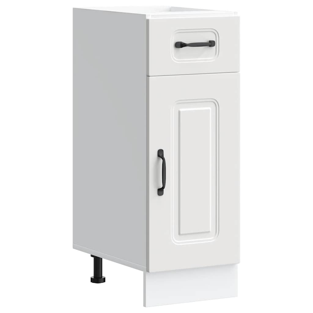 Armoire de cuisine Kalmar blanc bois d ingénierie