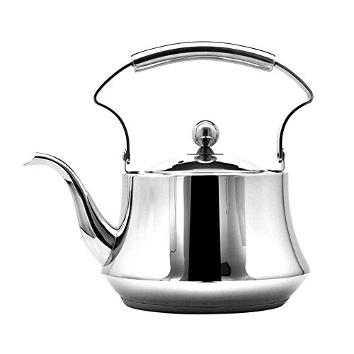Teekanne Edelstahl Teekanne Kaffee Kleiner Wasserkocher Herd Herd Induktionsherd Top Kung Fu für Zuhause, Büro, Outdoor