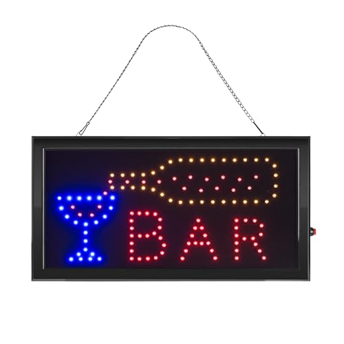 LED Bar Sign - Neon Electric Display Sign with Animation and Energy Efficient LEDs for Homes, Businesses, and Events by Lavish Home