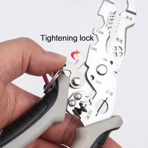 Image of REWOP Multi-function Plier Tools Made of Stainless Steel with 11 Screwdriver bits with Safety Hook, Bottle Opener, Multifunction Pliers for Outdoor Backpacking & Gifting. (Dinosaur Head Plier)