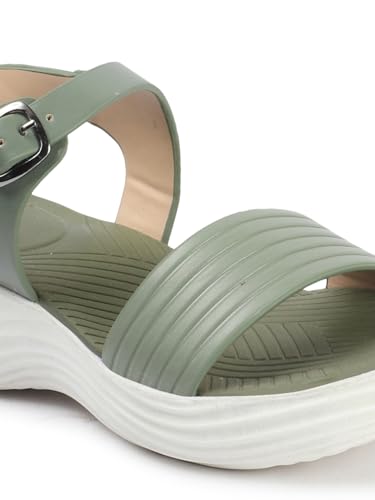 Image of Carlton London women's Lightweight Comfort Wedge Ankle Strap Sandals