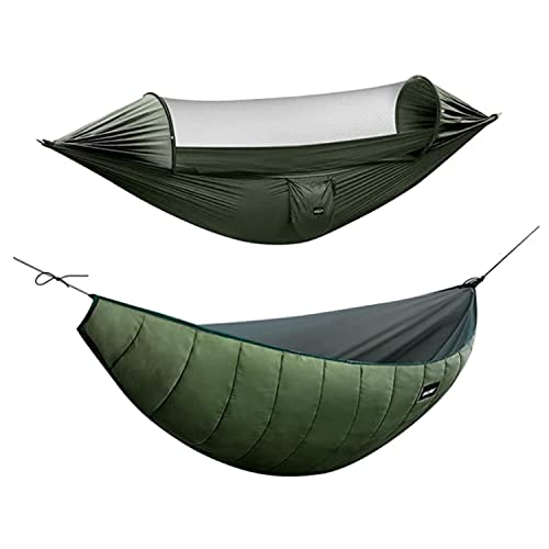 Recycled Fabric One Person Travel Hammock (Aqua Green)