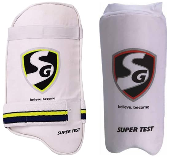 SG Super Test RH Thigh Pad, Adult & SG Super Test Elbow Guards, Adult (White) (B08ZN4K8K4) Amazon Price History, Amazon Price Tracker