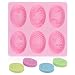 SJ 3D Bee Silicone Molds, Honeycomb Mold for Soaps, Beehive Cake Baking Mold, Candle Mold Resin Mold for Homemade Craft (oval, pink)