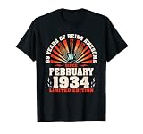 89th Birthday Guitare Vintage Amateurs Février 1934 T-Shirt